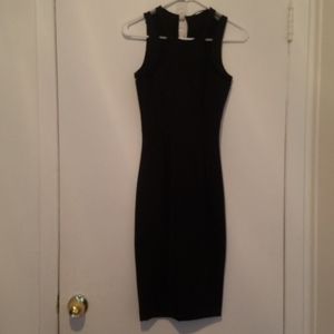Zara black midi dress Size S